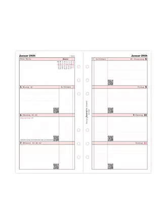 FILOFAX | Inserto per agenda settimanale in tedesco Personal 2026 | 